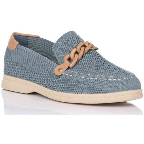 Schuhe Damen Slipper Calzados Buonarotti HA-3106 Blau