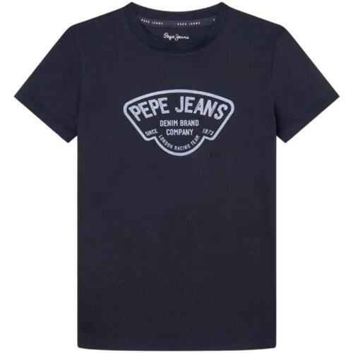 Kleidung Jungen T-Shirts Pepe jeans  Blau