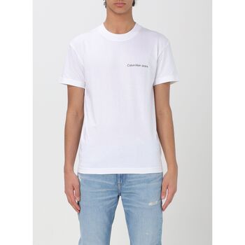 Kleidung Herren T-Shirts & Poloshirts Calvin Klein Jeans J30J324671 YAF Weiss