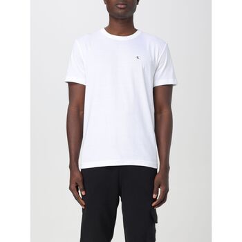 Kleidung Herren T-Shirts & Poloshirts Calvin Klein Jeans J30J325268 YAF Weiss