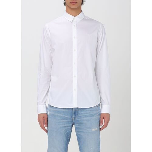 Kleidung Herren Langärmelige Hemden Calvin Klein Jeans J30J324614 YAF Weiss
