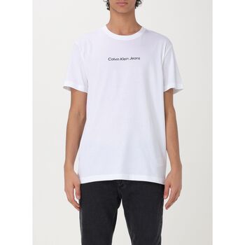 Kleidung Herren T-Shirts & Poloshirts Calvin Klein Jeans J30J324646 YAF Weiss
