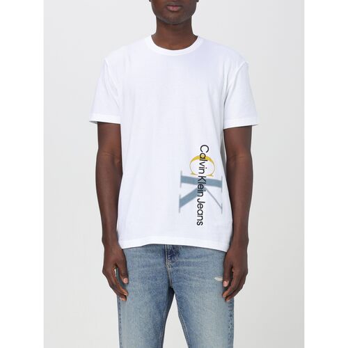 Kleidung Herren T-Shirts & Poloshirts Calvin Klein Jeans J30J324783 YAF Weiss