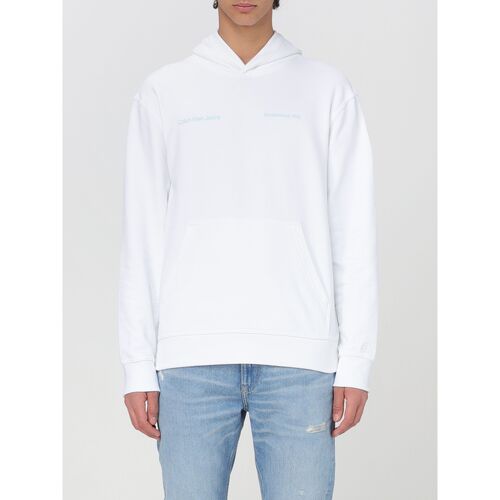 Kleidung Herren Sweatshirts Calvin Klein Jeans J30J325490 YAF Weiss