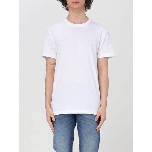Kleidung Herren T-Shirts & Poloshirts Calvin Klein Jeans J30J325489 YAF Weiss