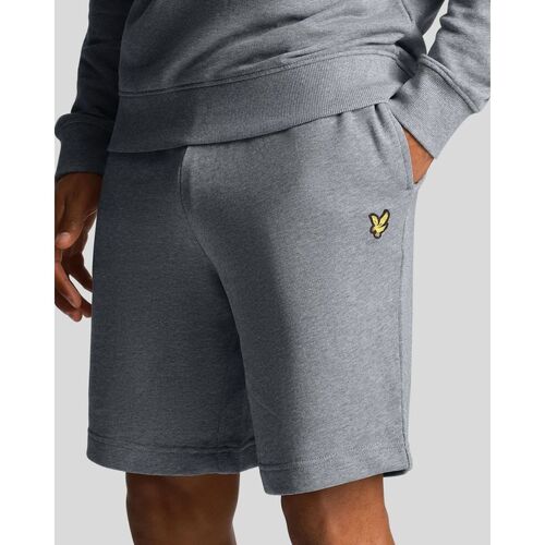 Kleidung Herren Shorts / Bermudas Lyle & Scott ML414VOG SWEAT SHORT-T28 MID GREY MARL Grau