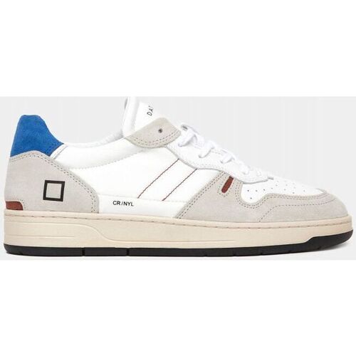 Schuhe Herren Sneaker Date M401-C2-NY-WE - COURT 2.0-WHITE BLUETTE Weiss