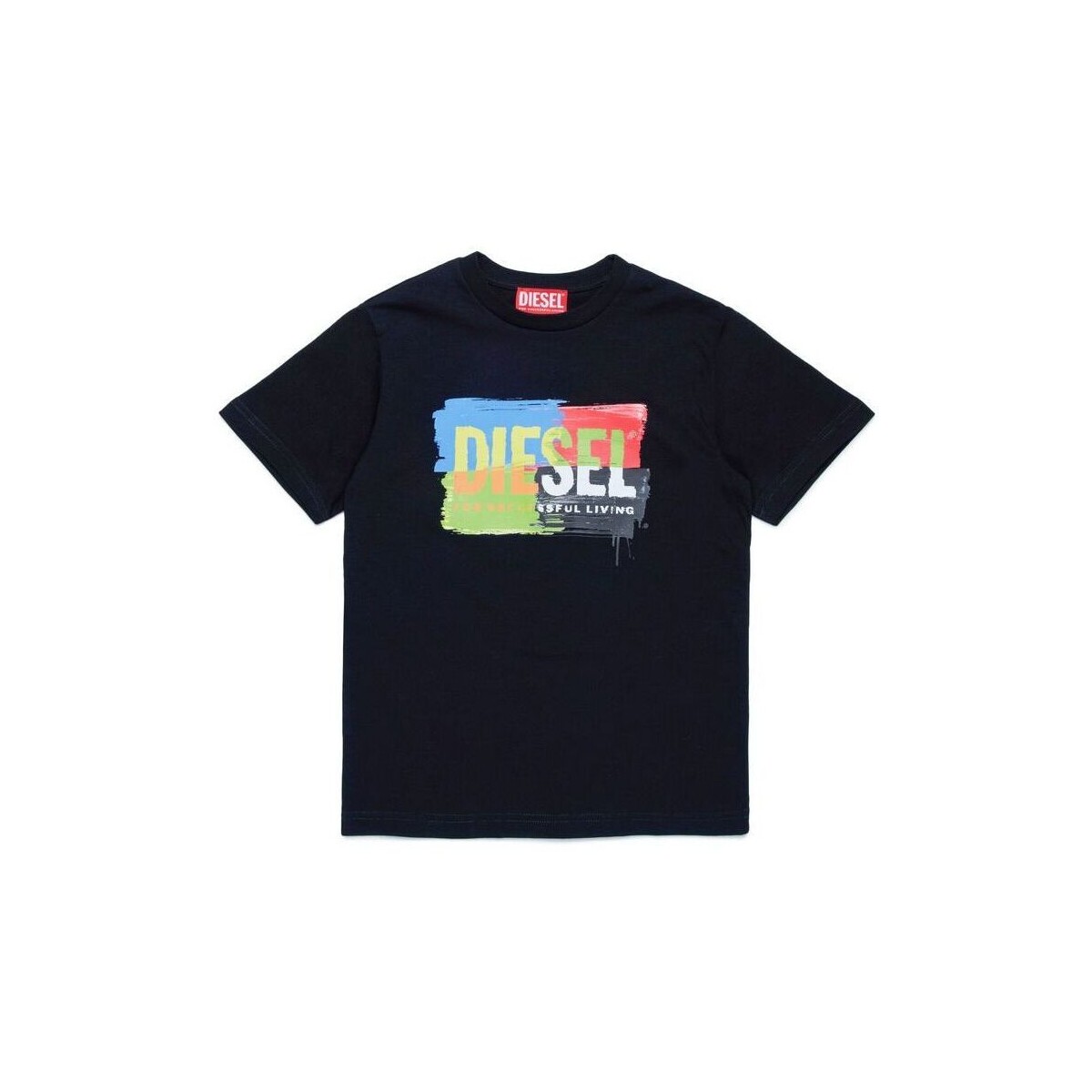 Kleidung Kinder T-Shirts & Poloshirts Diesel J01776-00YI9 - TKAND-K900 Schwarz
