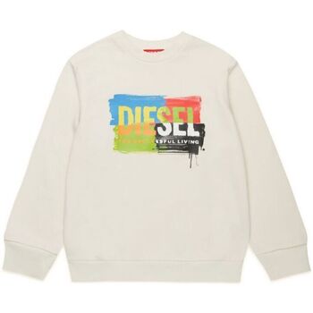 Kleidung Kinder Sweatshirts Diesel J01774-KYAXZ - SKAND OVER-K129 Weiss