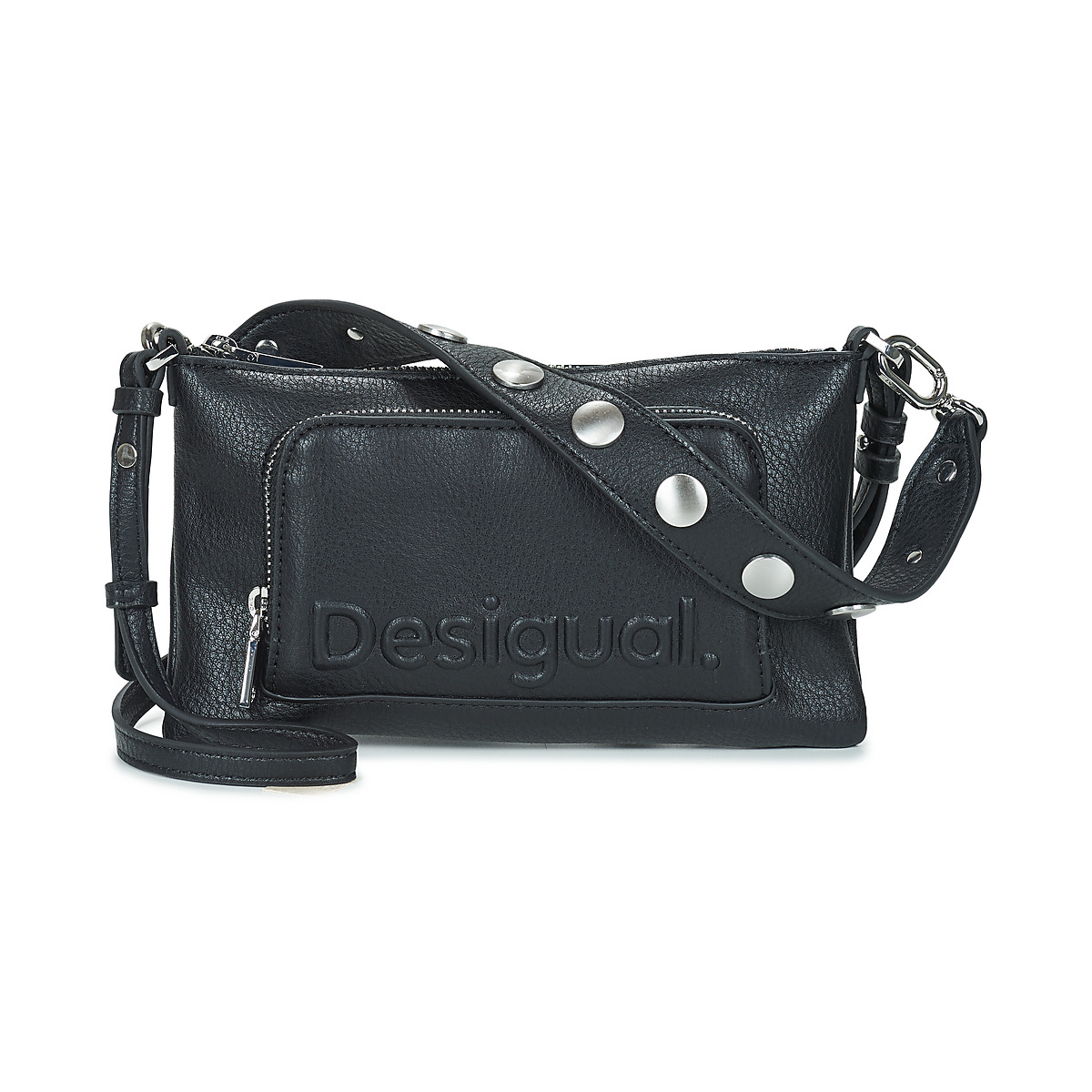 Desigual MONE HALF LOGO FW24 MONICA CONT Schwarz Kostenloser Versand Spartoo Taschen Geldtasche Handtasche Damen 48 00