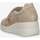 Schuhe Damen Slip on Melluso R20255-CORDA Beige