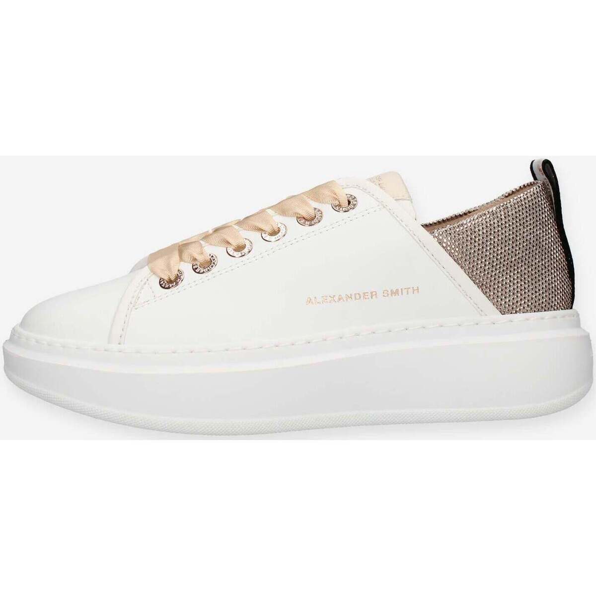 Schuhe Damen Sneaker High Alexander Smith ASAZWYW-0495-WBE Weiss