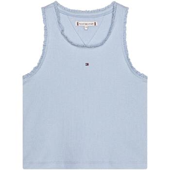 Kleidung Mädchen T-Shirts Tommy Hilfiger  Blau