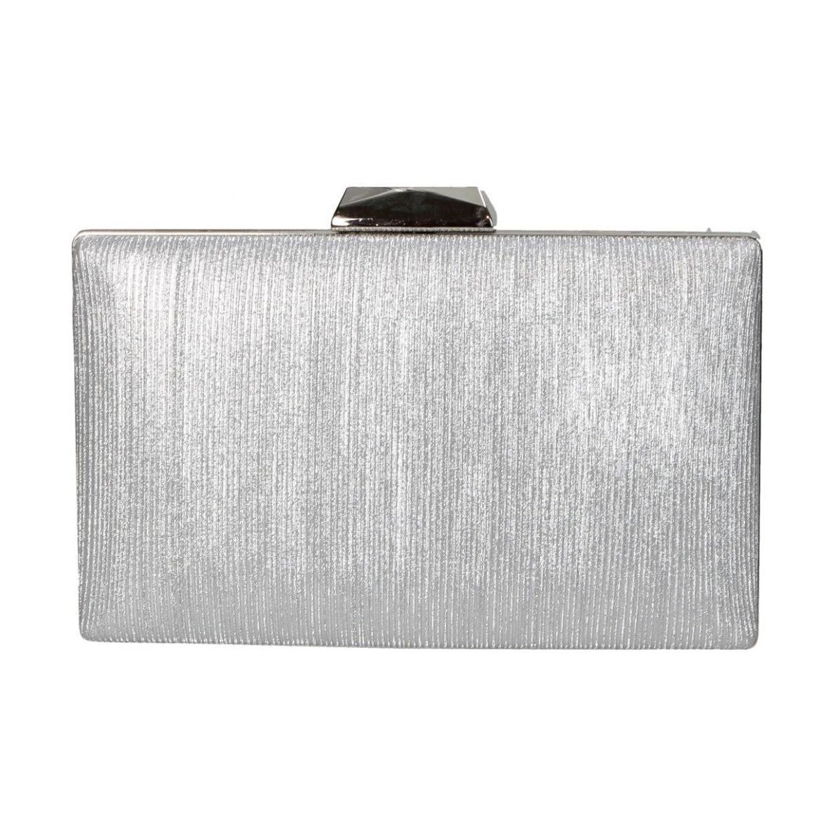 Taschen Damen Abendtasche und Clutch Fortunne 2309C-17 Silbern