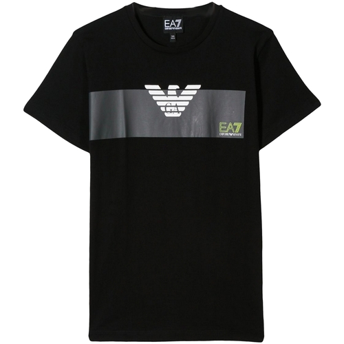 Kleidung Jungen T-Shirts Emporio Armani EA7 3GBT56-BJ02Z Schwarz