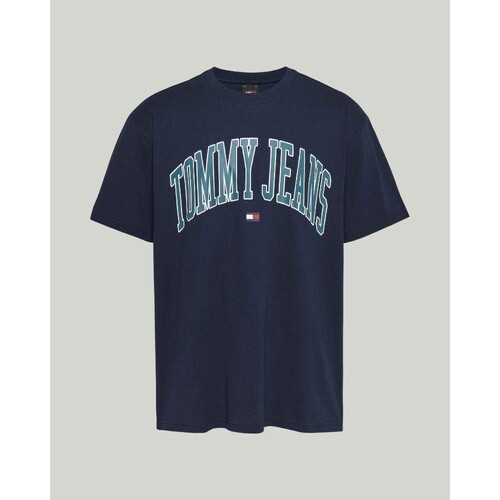 Kleidung Herren T-Shirts Tommy Hilfiger DM0DM18558C1G Blau