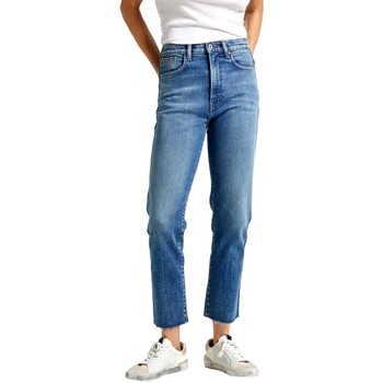 Kleidung Damen Jeans Pepe jeans VAQUERO MUJER SLIM CROP TIRO ALTO   PL204690RI1 Blau
