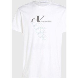 Kleidung Herren T-Shirts Calvin Klein Jeans J30J325352YAF Weiss