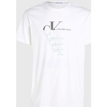 Kleidung Herren T-Shirts Calvin Klein Jeans J30J325352 Weiss
