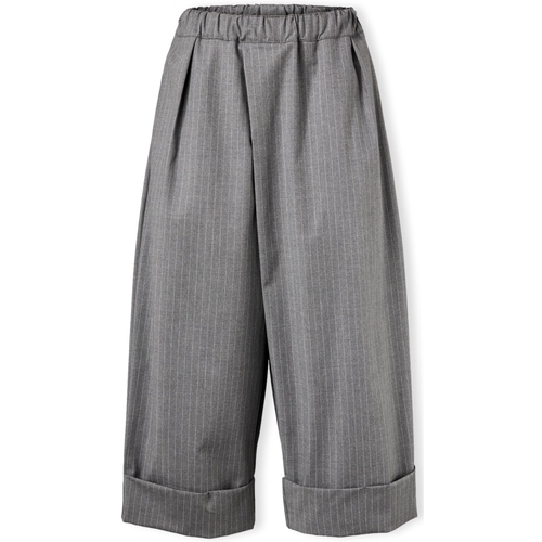 Kleidung Damen Hosen Wendykei Trousers 823148 - Grey Stripes Grau