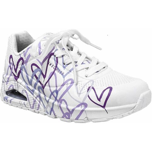 Schuhe Damen Sneaker Low Skechers Spread the love Violett