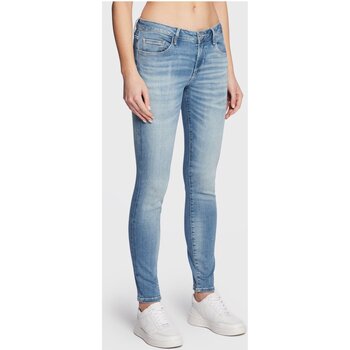 Kleidung Damen Slim Fit Jeans Guess W2YA99 D4Q01 Blau