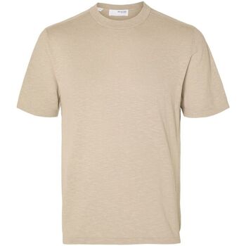 Kleidung Herren T-Shirts & Poloshirts Selected 16092505 BERG-PURE CASHMERE Beige