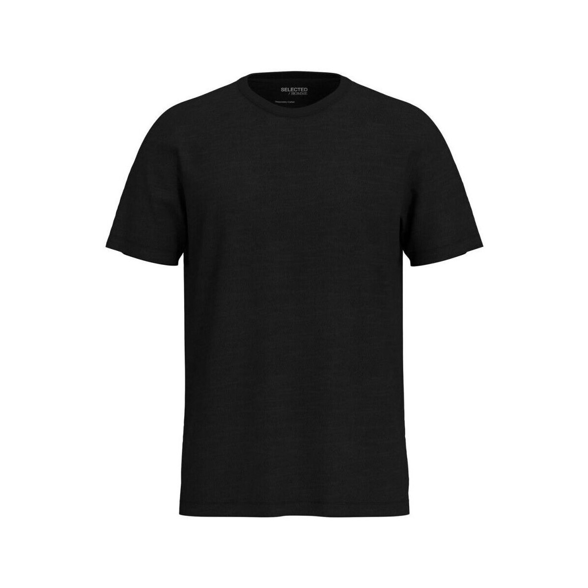 Kleidung Herren T-Shirts & Poloshirts Selected 16092508 ASPEN-BLACK Schwarz