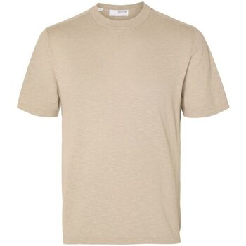Kleidung Herren T-Shirts & Poloshirts Selected 16092505 BERG-PURE CASHMERE Beige