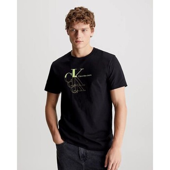 Kleidung Herren T-Shirts Calvin Klein Jeans J30J325352BEH Schwarz