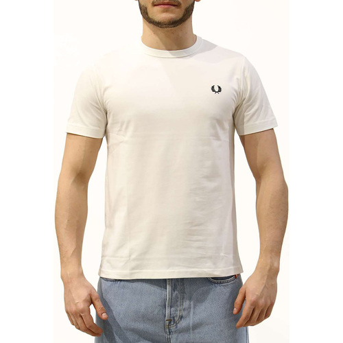 Kleidung Herren T-Shirts & Poloshirts Fred Perry Fp Crew Neck T-Shirt Weiss