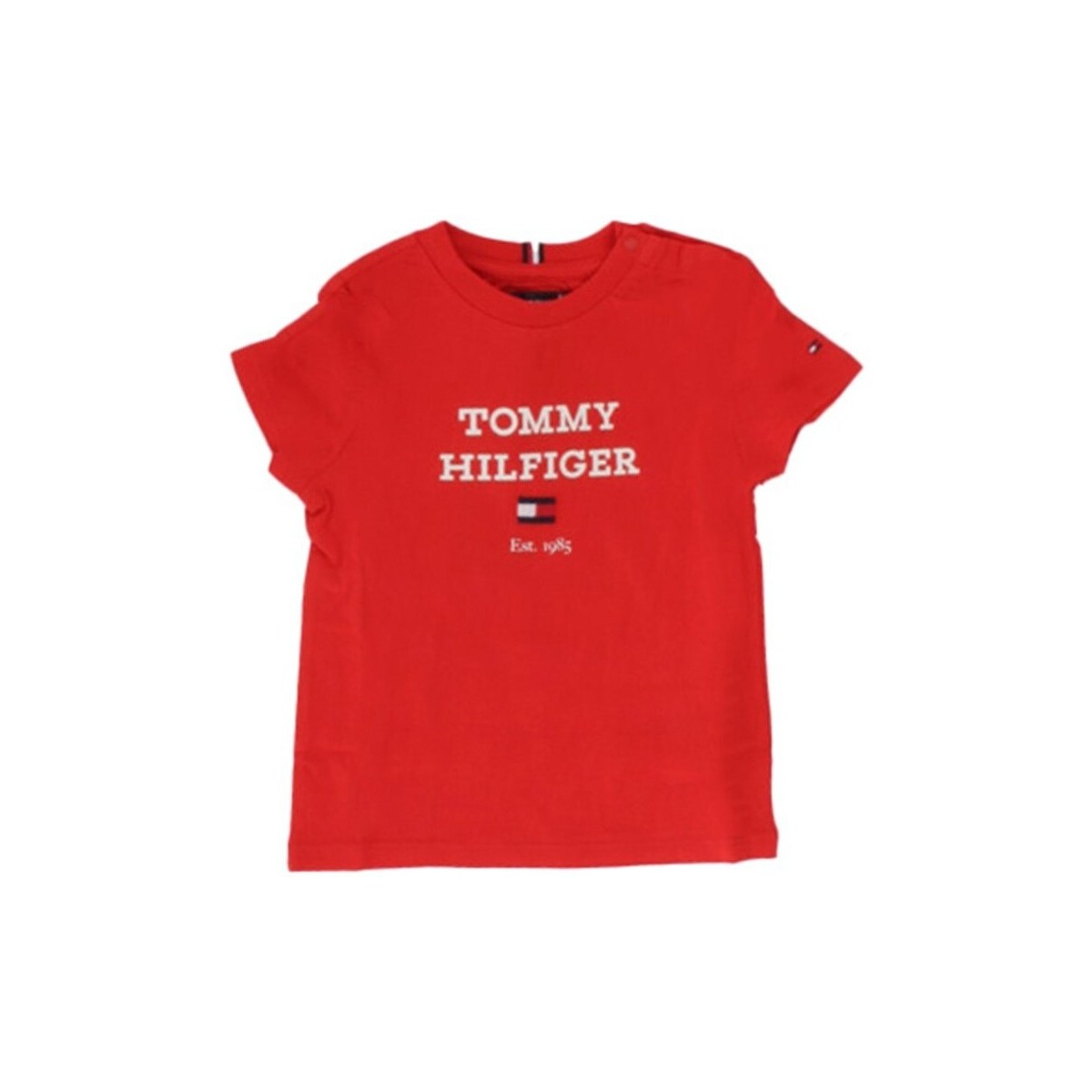 Kleidung Jungen T-Shirts Tommy Hilfiger KB0KB08671 Rot