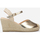 Schuhe Damen Leinen-Pantoletten mit gefloch La Modeuse 70121_P163567 Gold