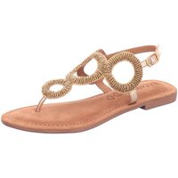 Schuhe Damen Zehensandalen Lazamani Sandaletten LA33761- Gold