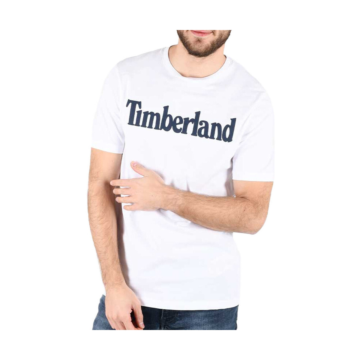 Kleidung Herren T-Shirts & Poloshirts Timberland A2C31 Weiss