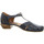 Schuhe Damen Slipper Everybody Slipper Gasteria Sandaletten T-Steg 16091 16091L2296 GL199 Blau