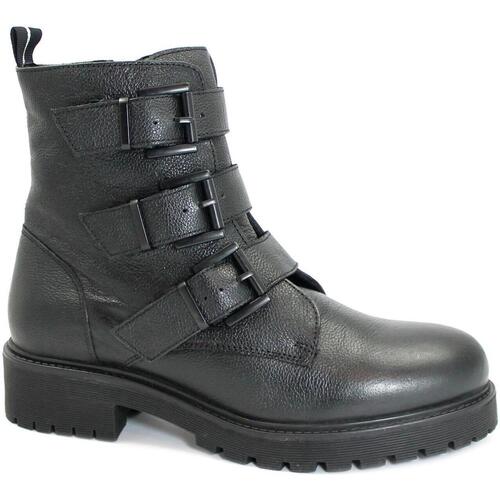 Schuhe Damen Low Boots Café Noir CAF-RRR-XV1419-N001 Schwarz