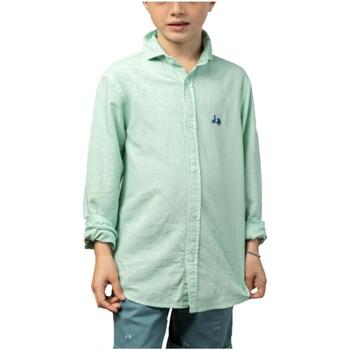 Kleidung Jungen Langärmelige Hemden Scotta  Grün