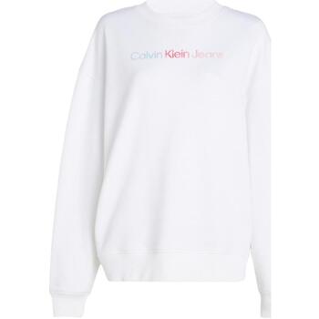 Kleidung Damen Sweatshirts Calvin Klein Jeans  Weiss