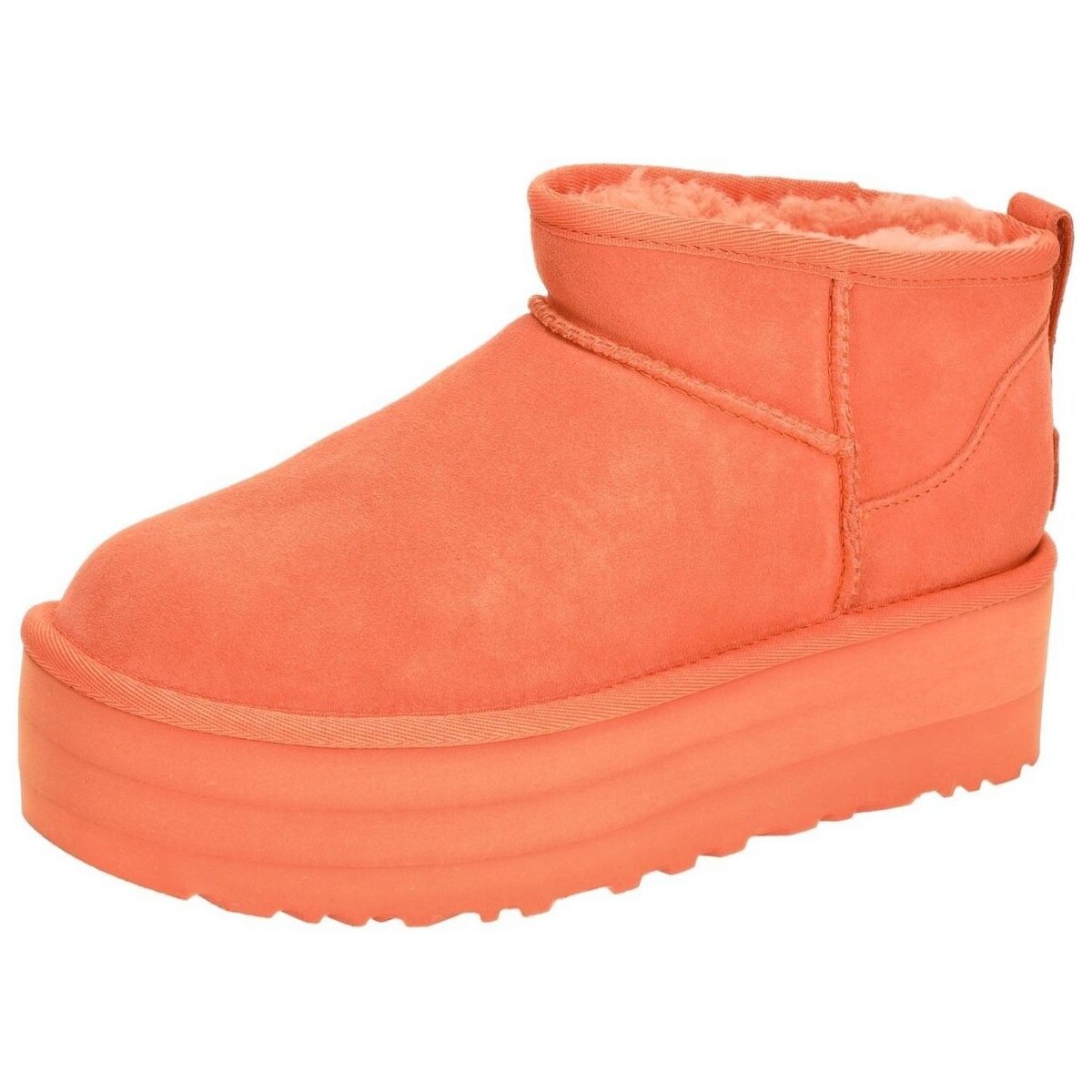 Schuhe Damen Stiefel UGG Stiefeletten W CLASSIC ULTRA MINI PLATFORM 1135092-VCRL Orange