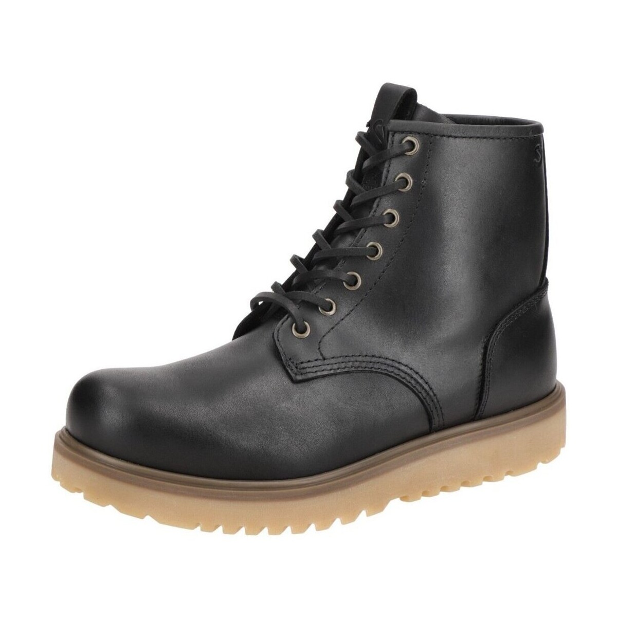 Schuhe Herren Stiefel Ecco Staker Schnür  217624 21762401001 Schwarz