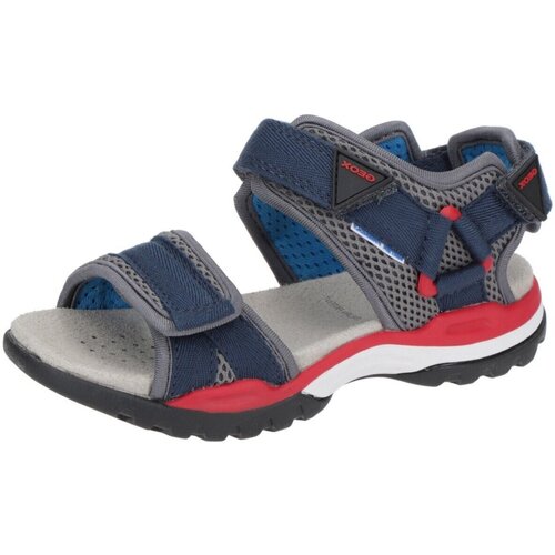 Schuhe Jungen Sandalen / Sandaletten Geox Schuhe Borealis Outdoor Sandale grau rot J020RC 01411C0735 Blau