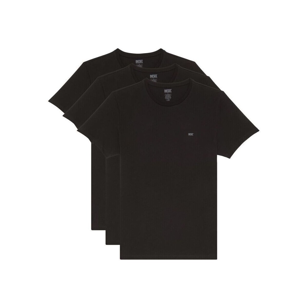 Kleidung Herren T-Shirts & Poloshirts Diesel 00SPDG 0LIAD - 3 PACK-E4101 Schwarz