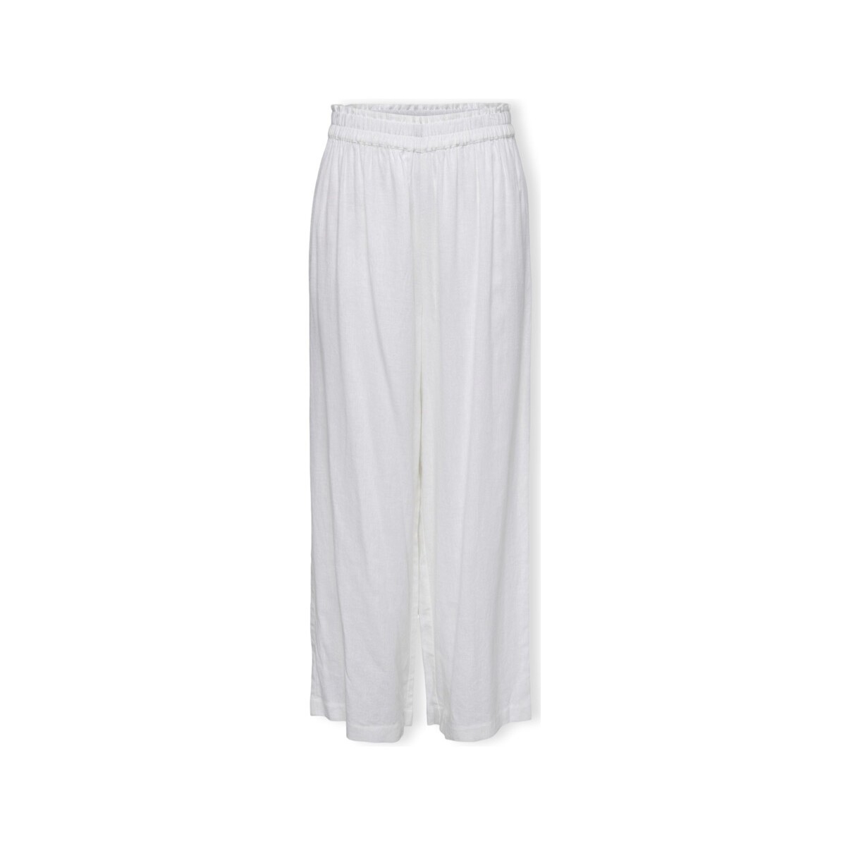 Kleidung Damen Hosen Only Noos Tokyo Linen Trousers - Bright White Weiss