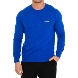 Kleidung Herren Pullover Roberto Cavalli FSX600-BLUETTE Blau
