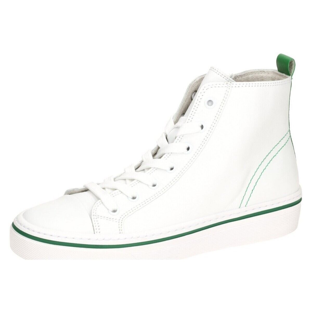 Schuhe Damen Sneaker Gabor Mid s Stiefelette grün Nappa 43.160.29 43.160.29 Weiss