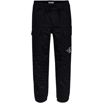 Kleidung Jungen 5-Pocket-Hosen Calvin Klein Jeans IB0IB01675 Schwarz
