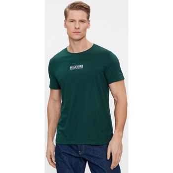 Kleidung Herren T-Shirts & Poloshirts Tommy Hilfiger MW0MW34387 Grün