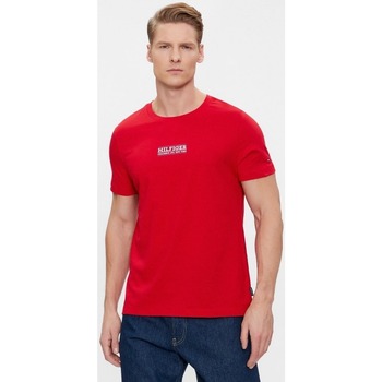Kleidung Herren T-Shirts & Poloshirts Tommy Hilfiger MW0MW34387 Rot