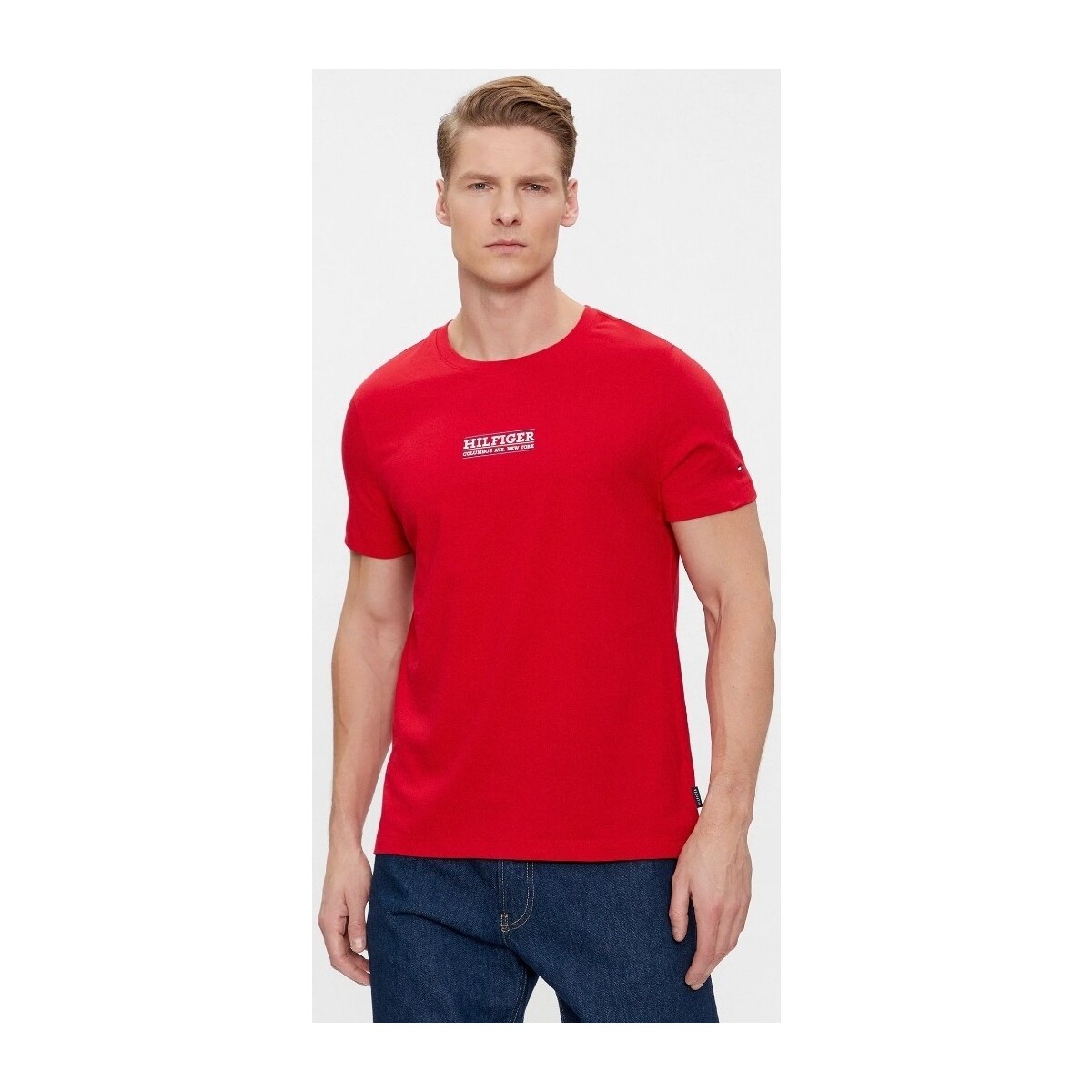Kleidung Herren T-Shirts & Poloshirts Tommy Hilfiger MW0MW34387 Rot